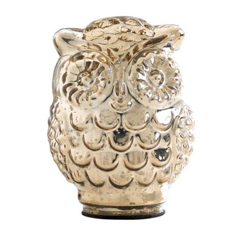 Glass Owl Figurine With Large Eyes Founterior
