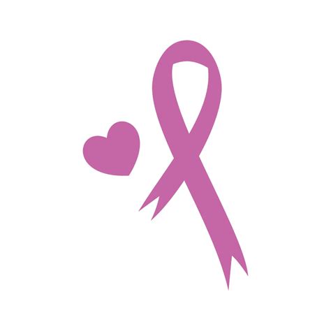 Awareness Ribbon Svg Pink Ribbon Heart Svg Cancer Ribbon Etsy