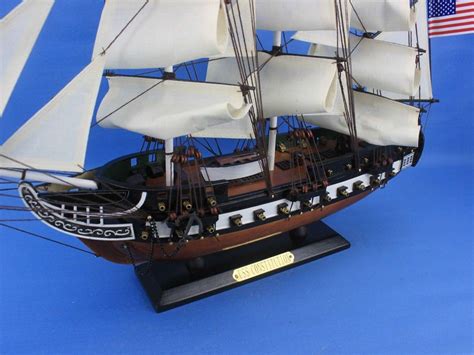 Buy Wooden Uss Constitution Tall Model Ship 24in Model Ships