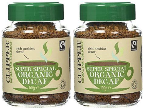 Add milk and a couple of sugars, and it goes up towards 50. Clipper Fairtrade Medium Roast Decaffeinated Organic Arabica Coffee 100 g (Pack of 2): Amazon.co ...