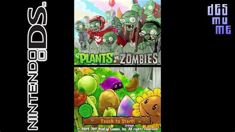 Plants Vs Zombies Desmume Emulator 1080p Hd Nintendo Ds Youtube