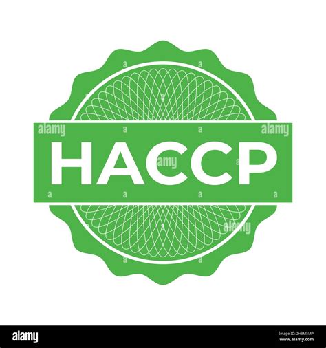 Haccp Stamp Hazard Analysis Critical Control Points Icon Vector Logo