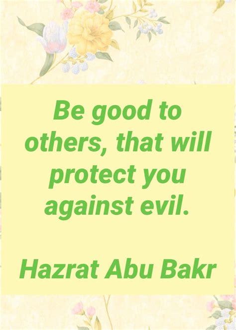 Hazrat Abu Bakr In Islamic Quotes Quotes Evil