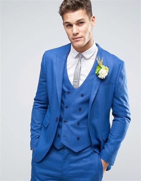 Luxury men's blue suits, made in italy since 1934. Blue wedding suits for grooms - Love Our Wedding
