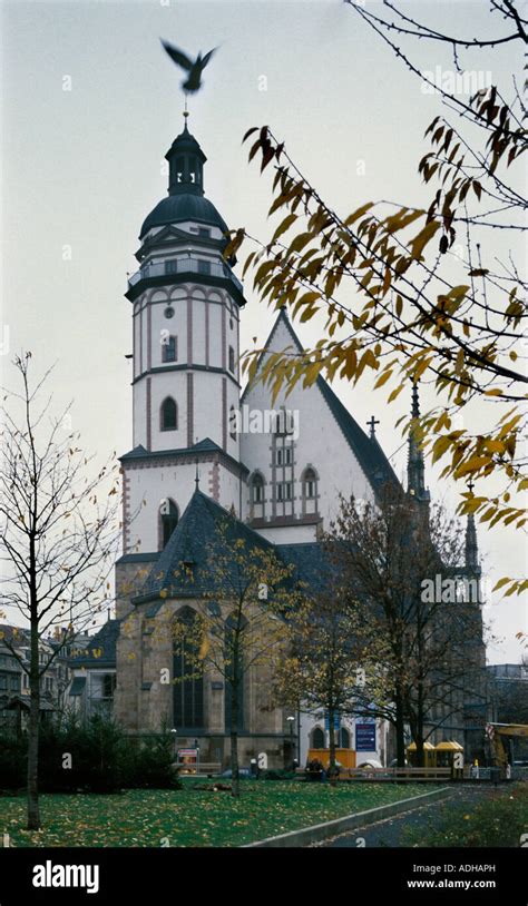 Thomaskirche Leipzig Where Johann Sebastian Bach Was Kantor Stock Photo