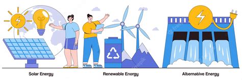 Energía Solar Energía Renovable Conceptos De Energía Alternativa Con