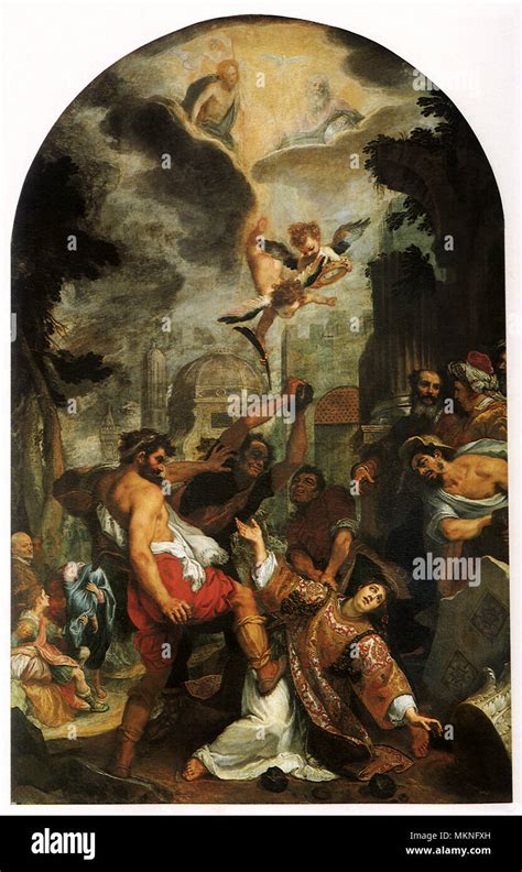 The Martyrdom Of Saint Stephen Stock Photo Alamy