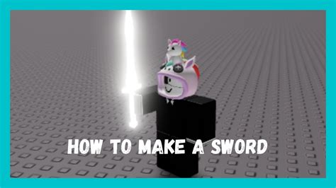 How To Make A Sword In Roblox Studio Youtube