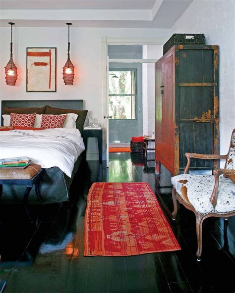 Vintage And Antique Pieces Give An Edgy Look To This Master Suite