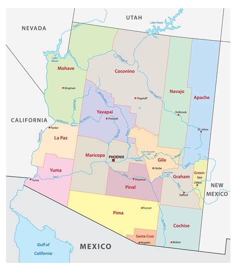 Arizona State Political Map