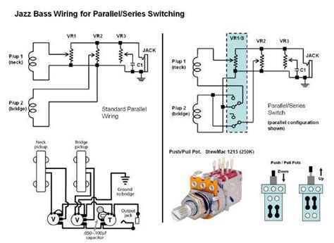 The diagram provides visual representation of an electric arrangement. Need Parallel/Series Jazz Bass Schematics | TalkBass.com