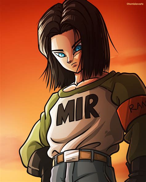 Android 17 Dragon Ball Super Fan Art By Tomislavartz On Deviantart