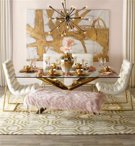 11 chic pieces of rose gold home décor to feed your rose gold obsession. Blush + Gold sitting #interiordesign #designtrends # ...