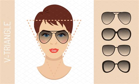 Sunglasses Shapes For Triangle Face Graphics ~ Creative Market
