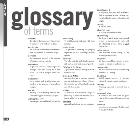 Glossary by Aquascape Inc. - Issuu