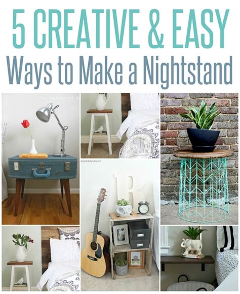 5 Creative And Easy Ways To Make A Nightstand Infarrantly Creative