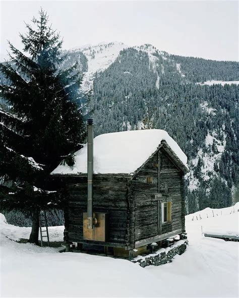 Tiny Warm Cabin In The Cold Swiss Alps Barn Renovation Tiny Cabin