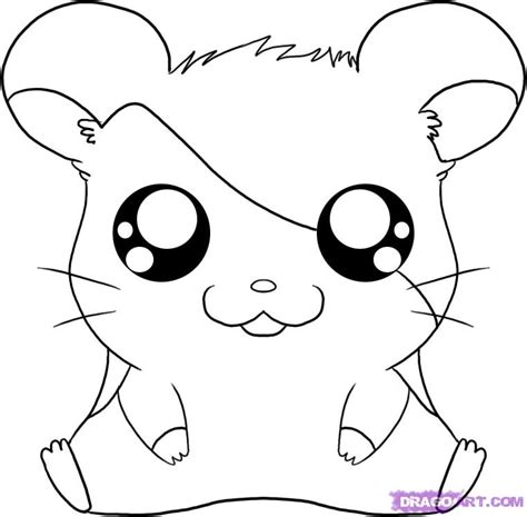 This one is designed to be super simple so it's easy both for kids and grown ups who want to draw a an adorable cartoon style dog. Easy Hamster Drawing at GetDrawings | Free download