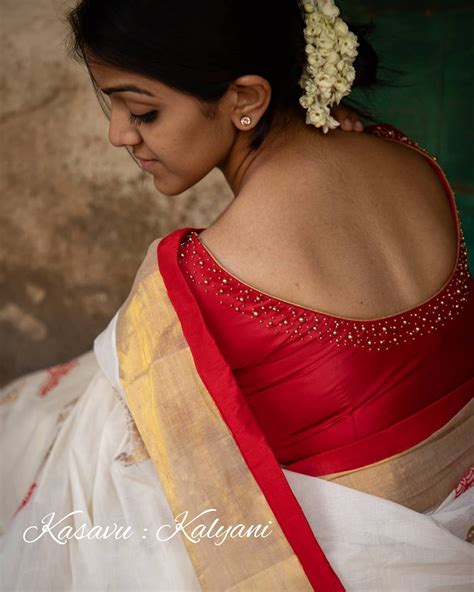 This Brand Sells Stunning Kerala Style Sarees Now • Keep Me Stylish Kerala Saree Blouse