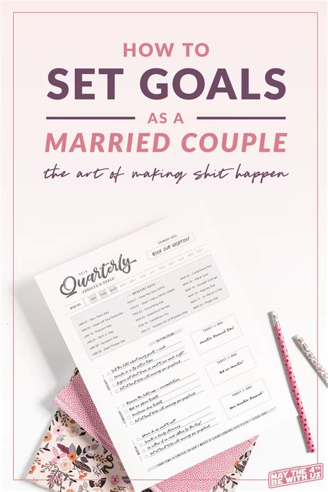 How To Set Goals As A Married Couple • May The 4th Be With Us Goal Setting Worksheet Marriage