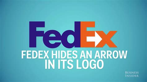 Fedex — The Fedex Logo Cleverly Hides An Arrow In Its Negative Space To
