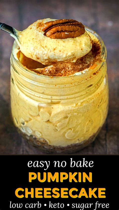 Easy No Bake Keto Pumpkin Cheesecake Dessert Recipe My Life Cookbook