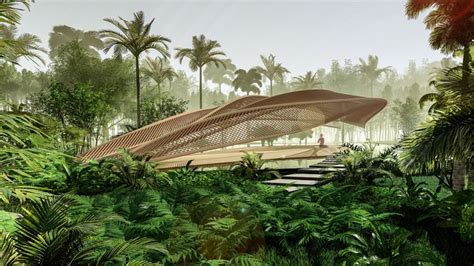 Bamboo Pavilion Architecture Design Architecture Pavilion