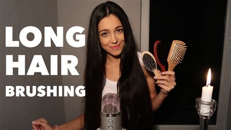 ️ Asmr Long Hair Brushing And Hair Play Spraying Scalp Massage Youtube