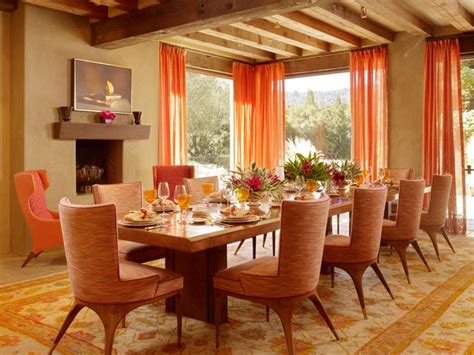 In this tuxedo park dining room, cushy chairs sidle up to a more formal hickory chair table, while a. Orange Crush « Danielle Hirsch