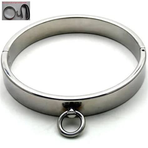 Hot Stainless Steel Fetish Bondage Collar For Men Adult Sex Slave Game Necklace Sexual Party