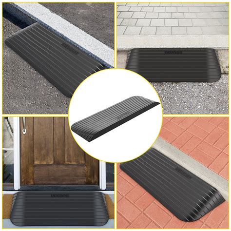 Vevor Rubber Threshold Ramp 15 Rise Threshold Ramp Doorway Recycled