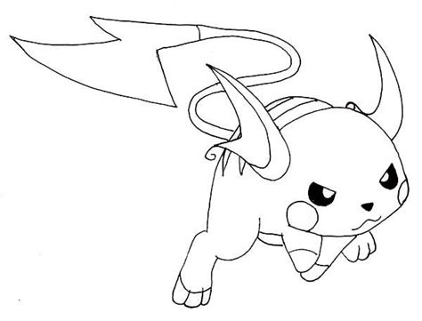 Printable Raichu Coloring Pages Pdf In 2022
