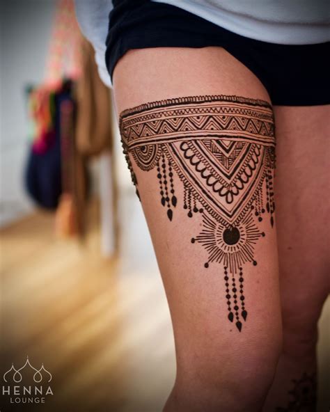 Henna Thigh Tattoo Thigh Henna Mandala Tattoo Thigh Henna Henna Mandala It Appears