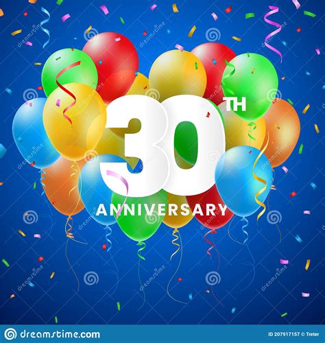 High Quality Anniversary Celebration Poster With 3d Numbers With
