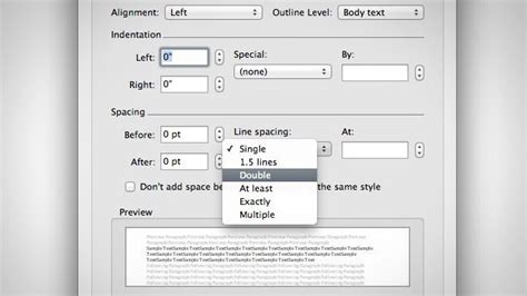 Double space a latex document, you should include the line \usepackage after your at the end. Double-Space A Word Document In Two Keystrokes ...