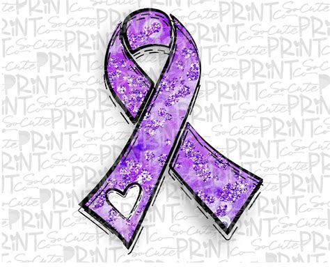 Purple Awareness Ribbon Png