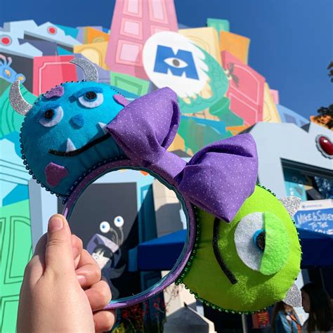 Monsters Inc Mickey Ears Mike And Sully Mickey Ears Mickey Etsy