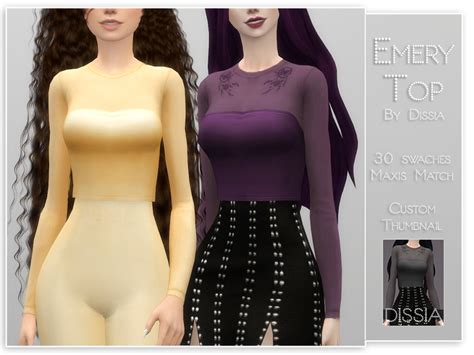 Dissias Emery Top Clothes Leaf Skirt Sims 4 Clothing