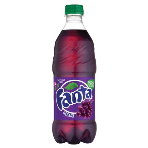 Fanta Grape Flavored Soda 20 Oz Plastic Bottles Pack Of 24 Walmart