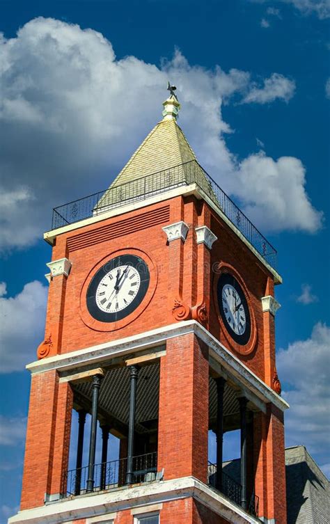 Brick Clock Tower Stock Photo Image Of Chime Town 168897128