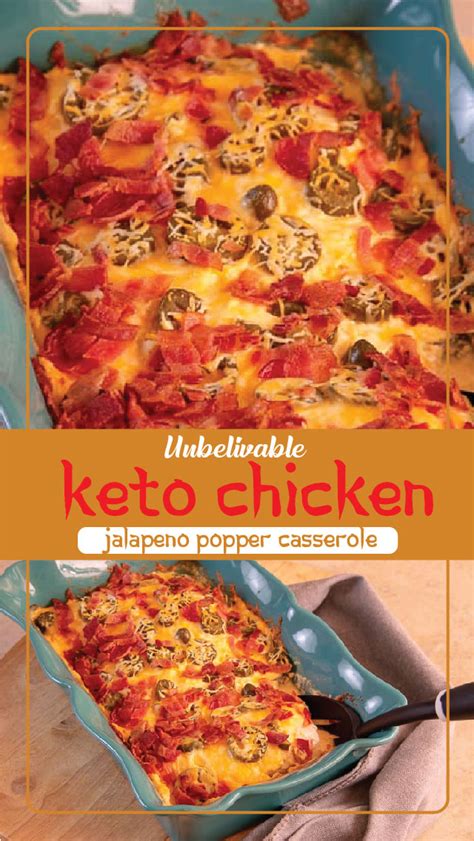 It's an easy baked jalapeno popper hasselback chicken recipe with layers of bacon, cheddar, cream cheese, and jalapenos. Keto Chicken Jalapeno Popper Casserole | Recipe Spesial Food