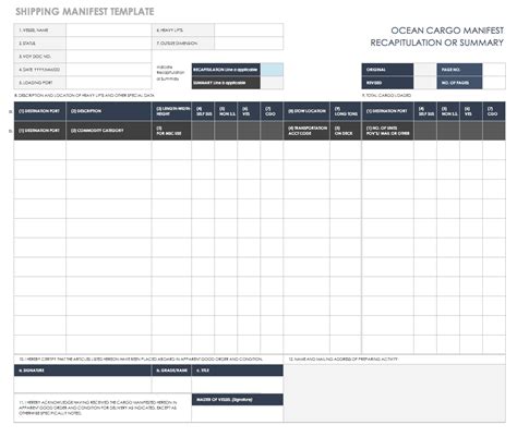 Free Shipping And Packing Templates Smartsheet