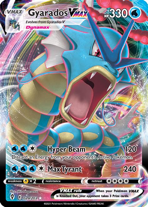 Gyarados Vmax Evolving Skies Pokemon Card Pikawiz