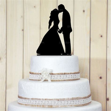 Figurine Kissing Couple Acrylic Wedding Cake Topperbridal Shower Cake