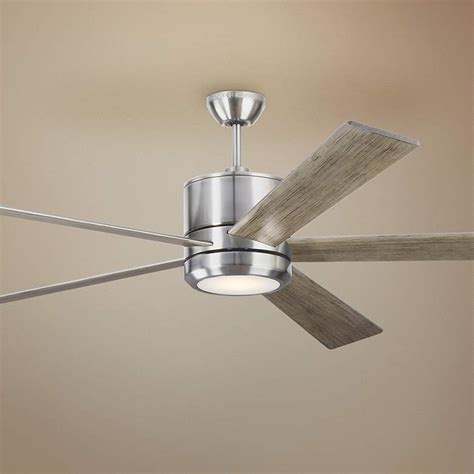 72 Monte Carlo Vision 72 Brushed Steel Led Ceiling Fan 70x57