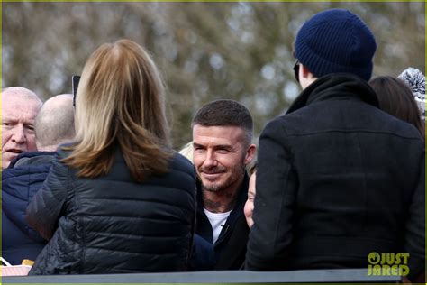 David Beckham Attends Salford City Soccer Game As Teams New Co Owner