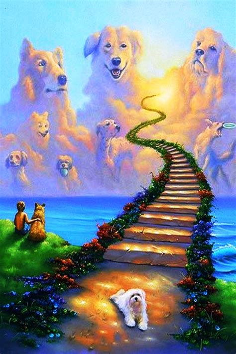All Dogs Go To Heaven Across The Rainbow Bridgeby Sharon Etsy Dog