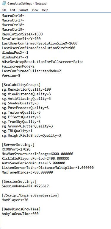 Squad up and compete to be the last one standing in 100 player pvp. INI Settings - ARK Modding Wiki