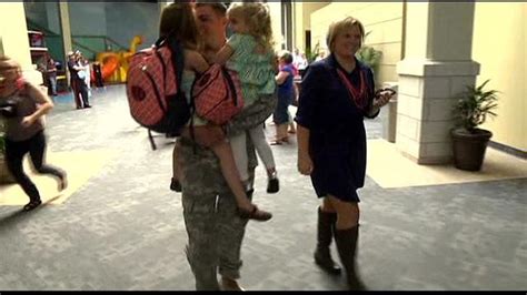 Soldier Surprises Daughters After Yearlong Deployment