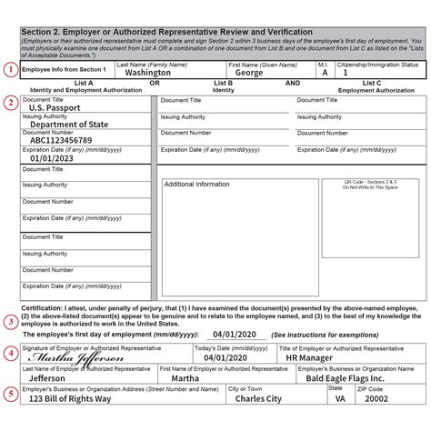 The steps that should be followed are to have authorized person details, print letter on organization's letterhead and have the director, president or ceo sign the letter at all conditions. 4.0 Completing Section 2 of Form I-9 | USCIS